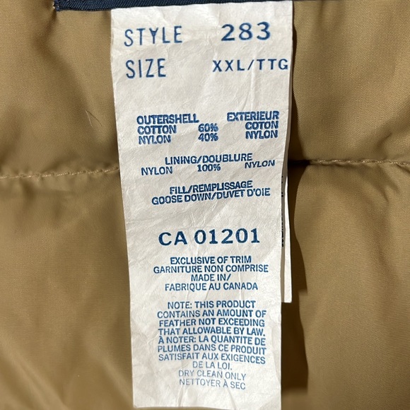 Men’s XXL Vintage Snow Goose Down Vest - Picture 8 of 9